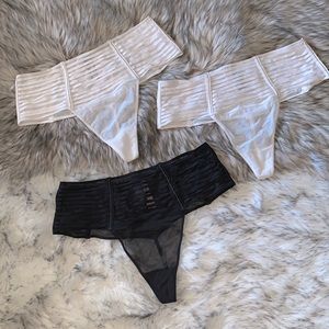 VS Mesh High-waist Harness/Cinch Thongs